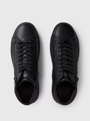 Leather HighTop Logo Trainers Calvin Klein® HM0HM011800GL