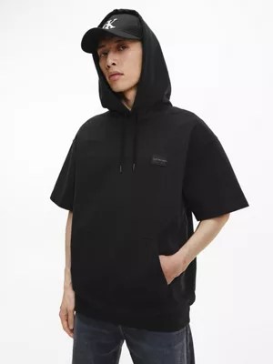Hoodie Met Korte Mouwen Van Gerecycled Katoen Calvin Klein® | J30J321582Beh