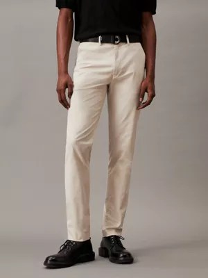 Men's Chinos Cuffed & Slim Chino Trousers Calvin Klein®