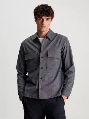 Surchemise texturée en laine mélangée Calvin Klein® K10K112711BEH