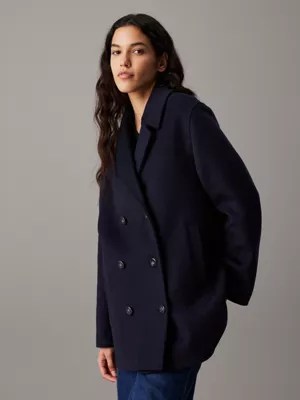 Caban relaxed en laine Calvin Klein® K20K207699CHW
