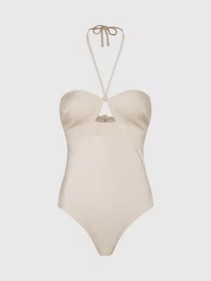 Halter Neck Swimsuit Structured Calvin Klein® KW0KW02142ACE
