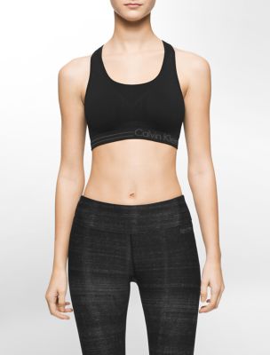 calvin klein womens performance medium impact reversible sports bra