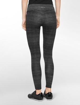 calvin klein womens performance striped print leggings eBay
