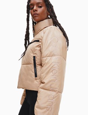 Repreve® Cropped Puffer Jacket Calvin Klein