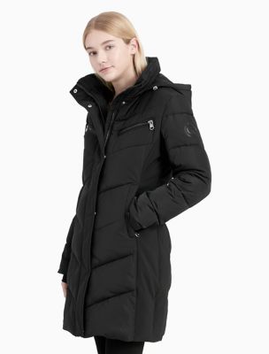 calvin klein womens walker hooded jacket eBay