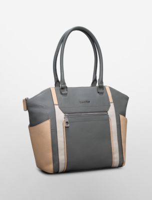 Calvin Klein Womens Leather Tote Bag eBay