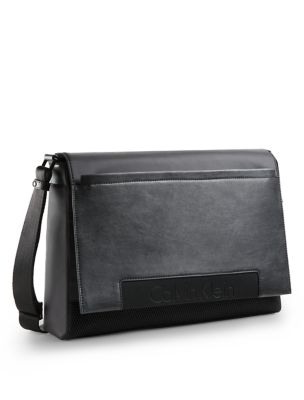 calvin klein mens jaiden messenger bag black eBay