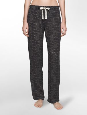calvin klein womens woven viscose abstract print pajama pants underwear