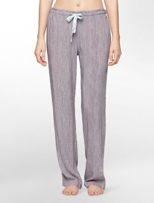 calvin klein womens woven viscose abstract print pajama pants abstract