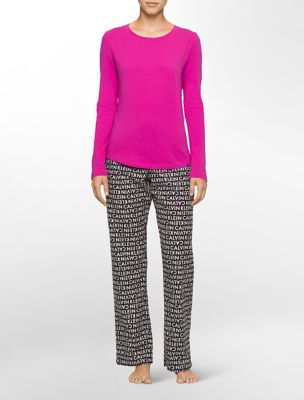calvin klein womens flannel pajama gift set underwear eBay