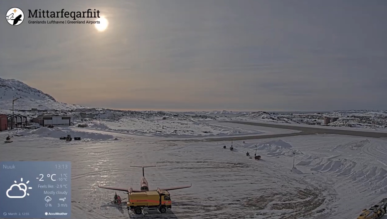 Nuuk Airport webcam, Greenland Airport webcams and livestreams