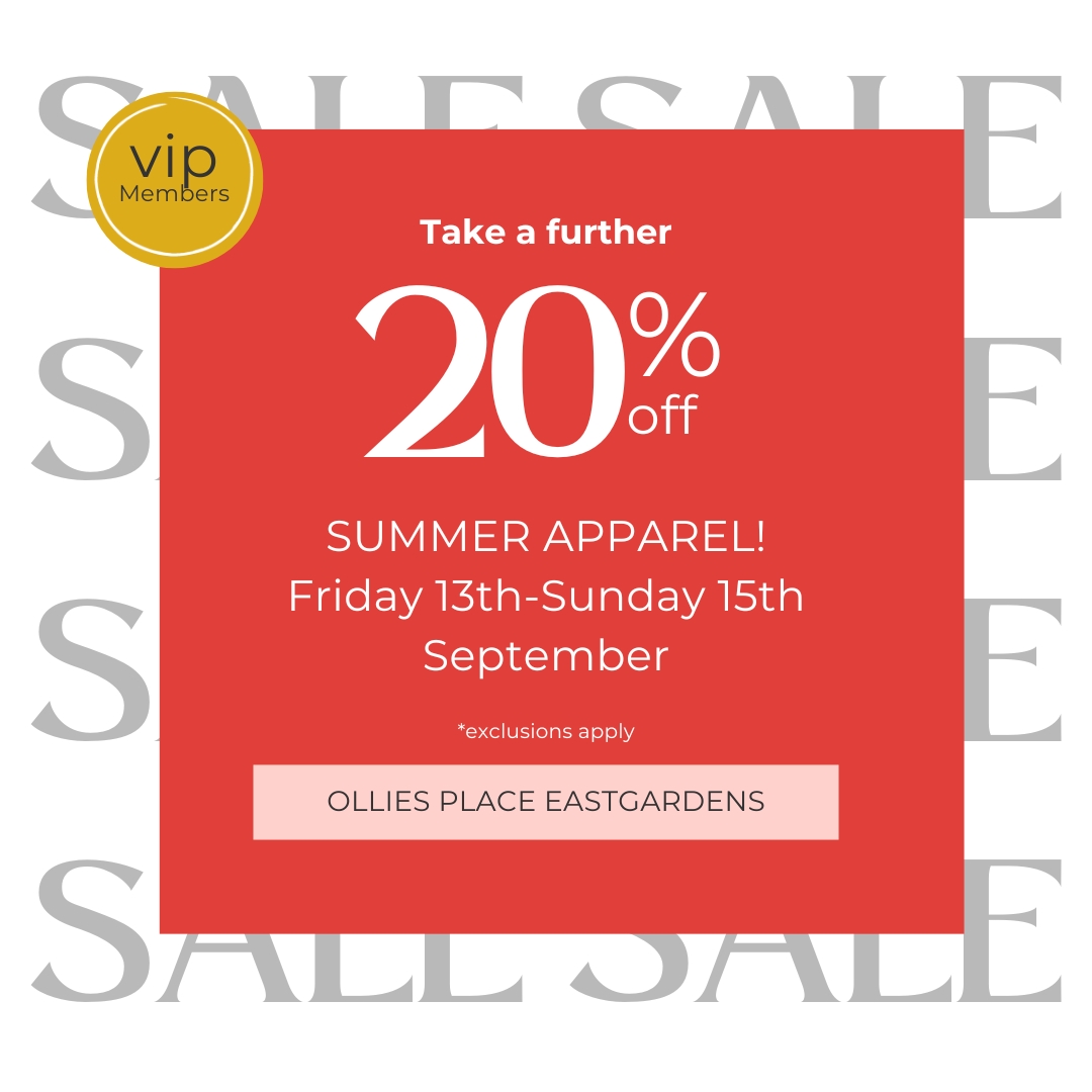 Ollies Place Summer Apparel Sale at Westfield Eastgardens