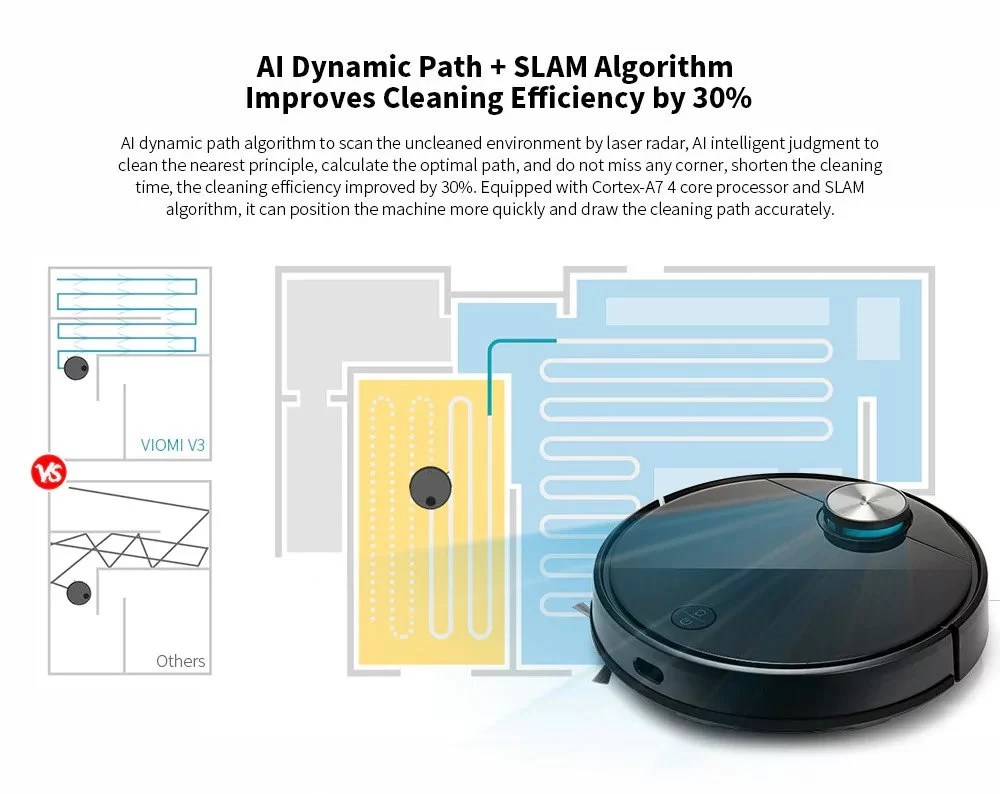 Viomi V3 Robot Vacuum Cleaner Cambium Retail