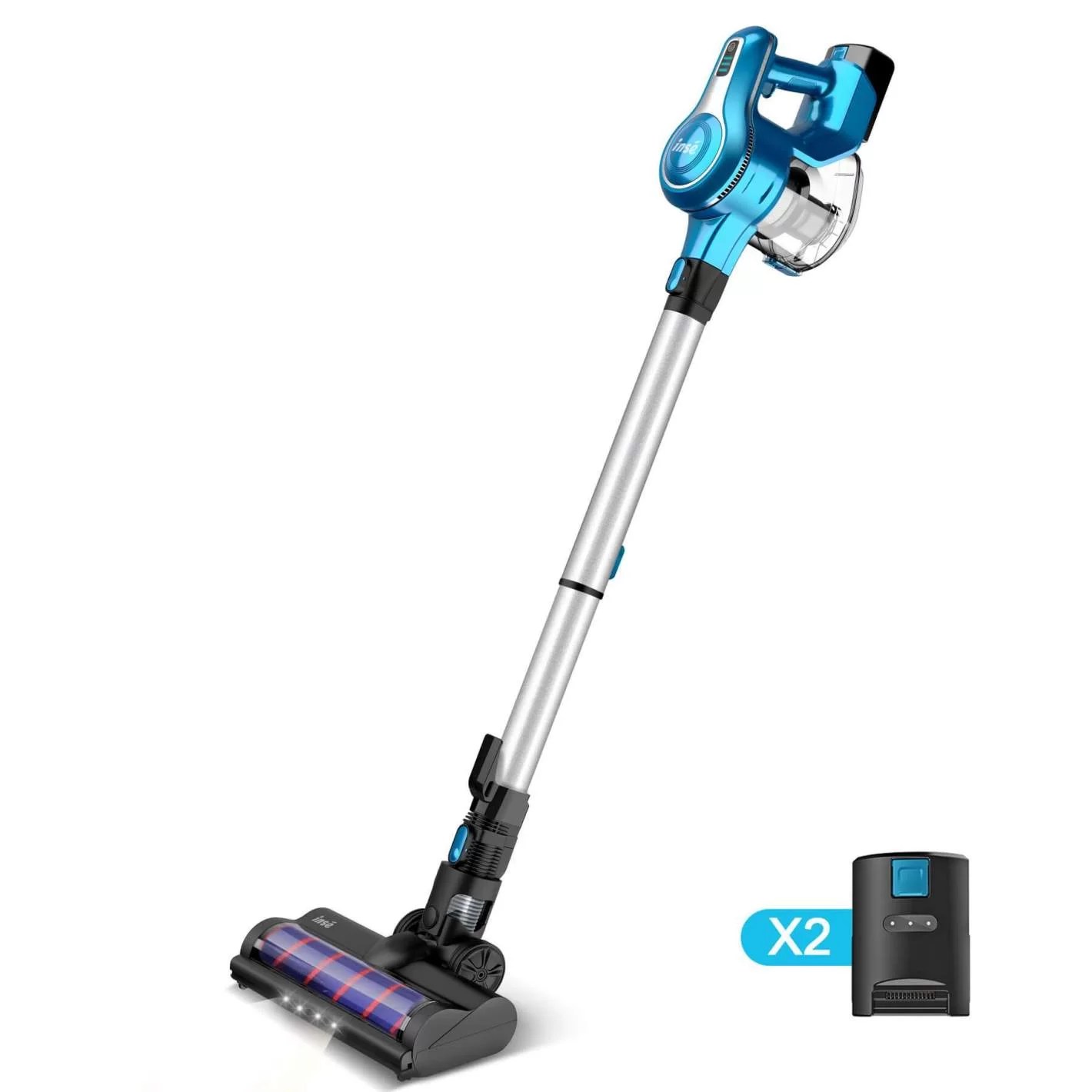 INSE S6P Pro Cordless Vacuum Cleaner with 2 Batteries, Up to 80min Run