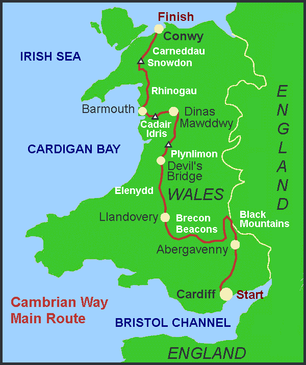 Cambrian Way Official website Maps Page