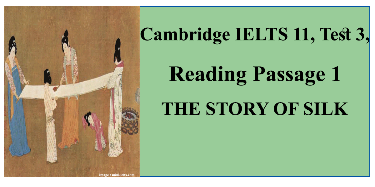 Cambridge IELTS 11, Test 3, Reading Passage 1 THE STORY OF SILK