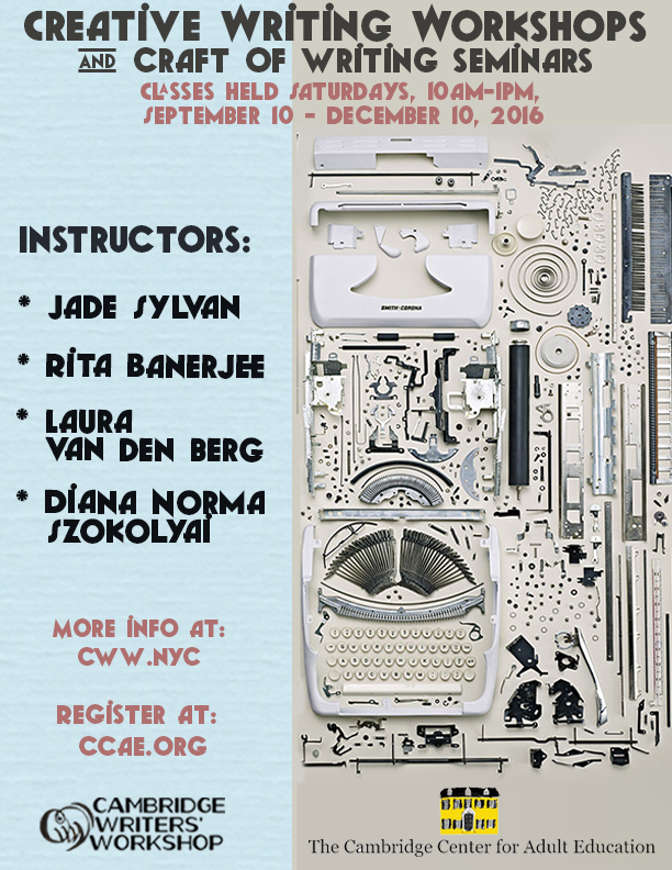 Cambridge, MA Fall 2016 Creative Writing & Craft of Writing