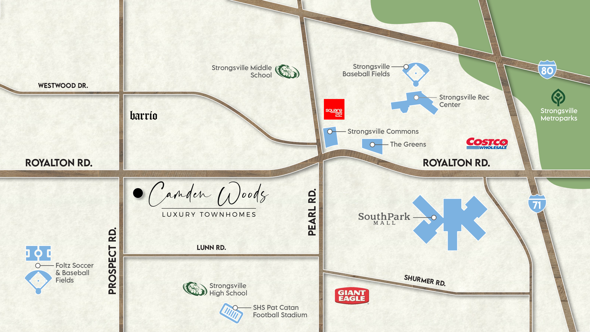 Location Camden Woods