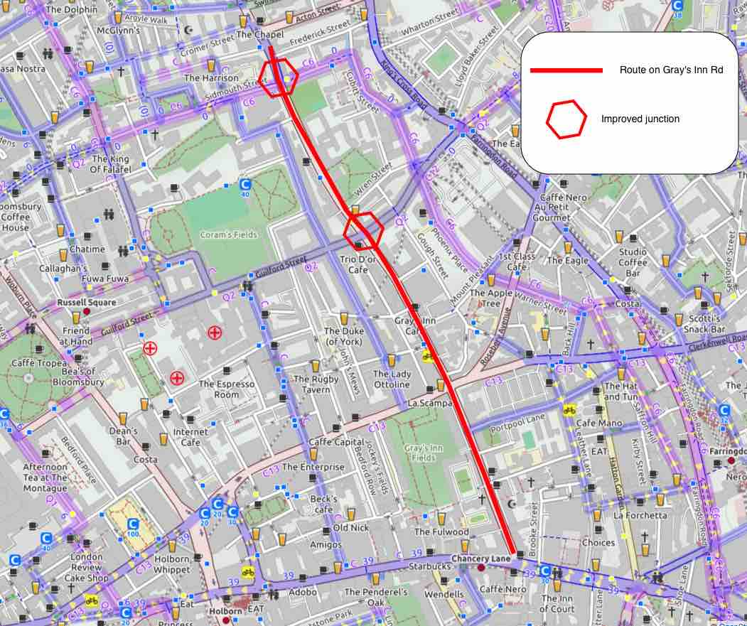 Grays Inn Road London Map Play your part in getting cycle lanes on Gray&rsquo;s Inn Road