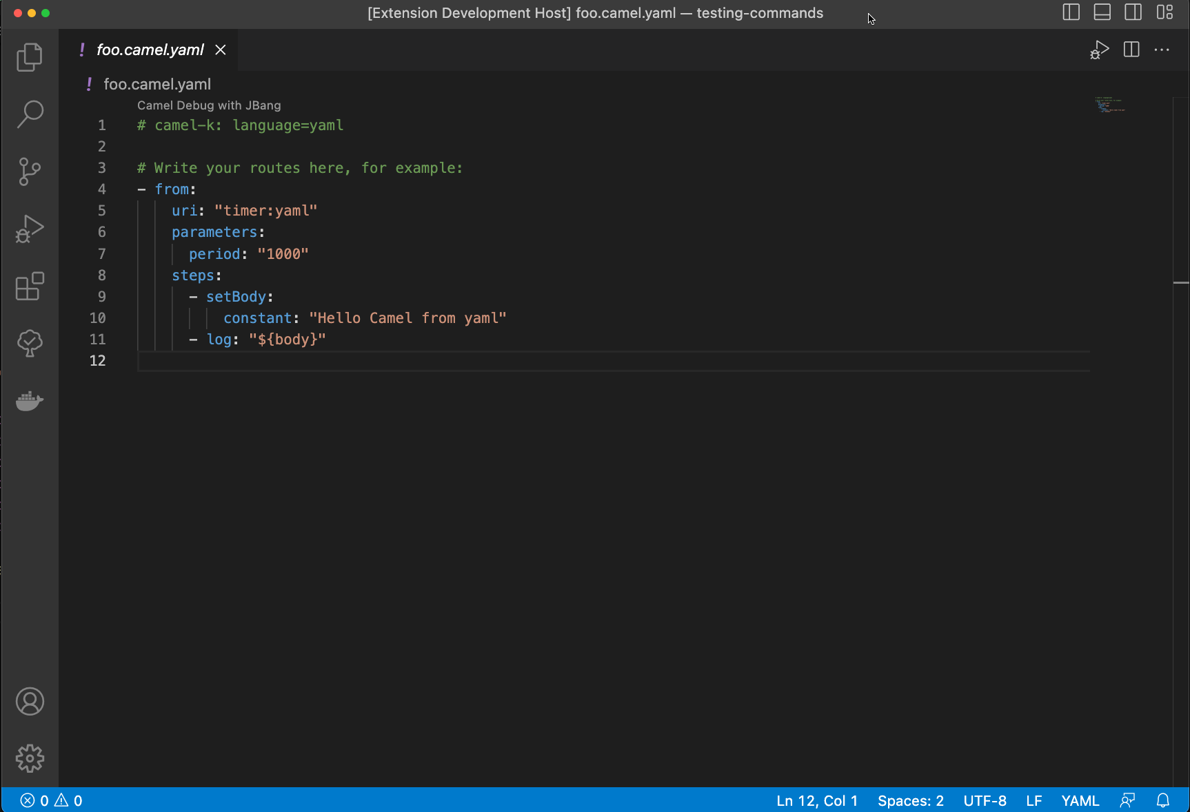 New release of VS Code Debug Adapter for Apache Camel 0.6.0 Apache Camel