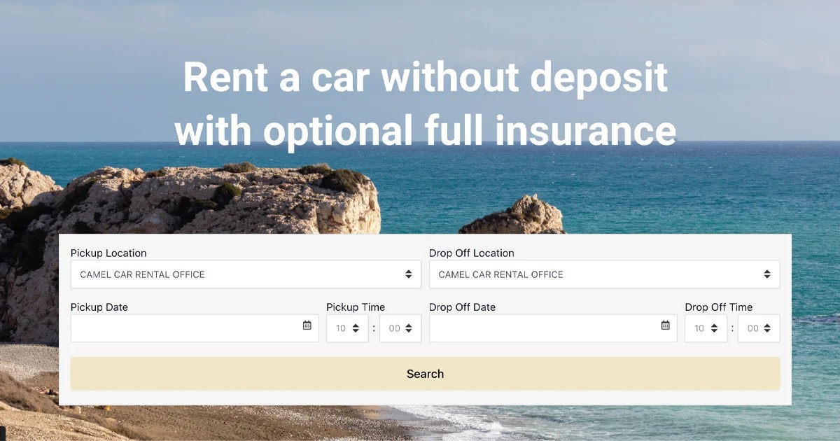 Our Cars Camel Car Hire Paphos Car Rental, Cyprus Car Rental