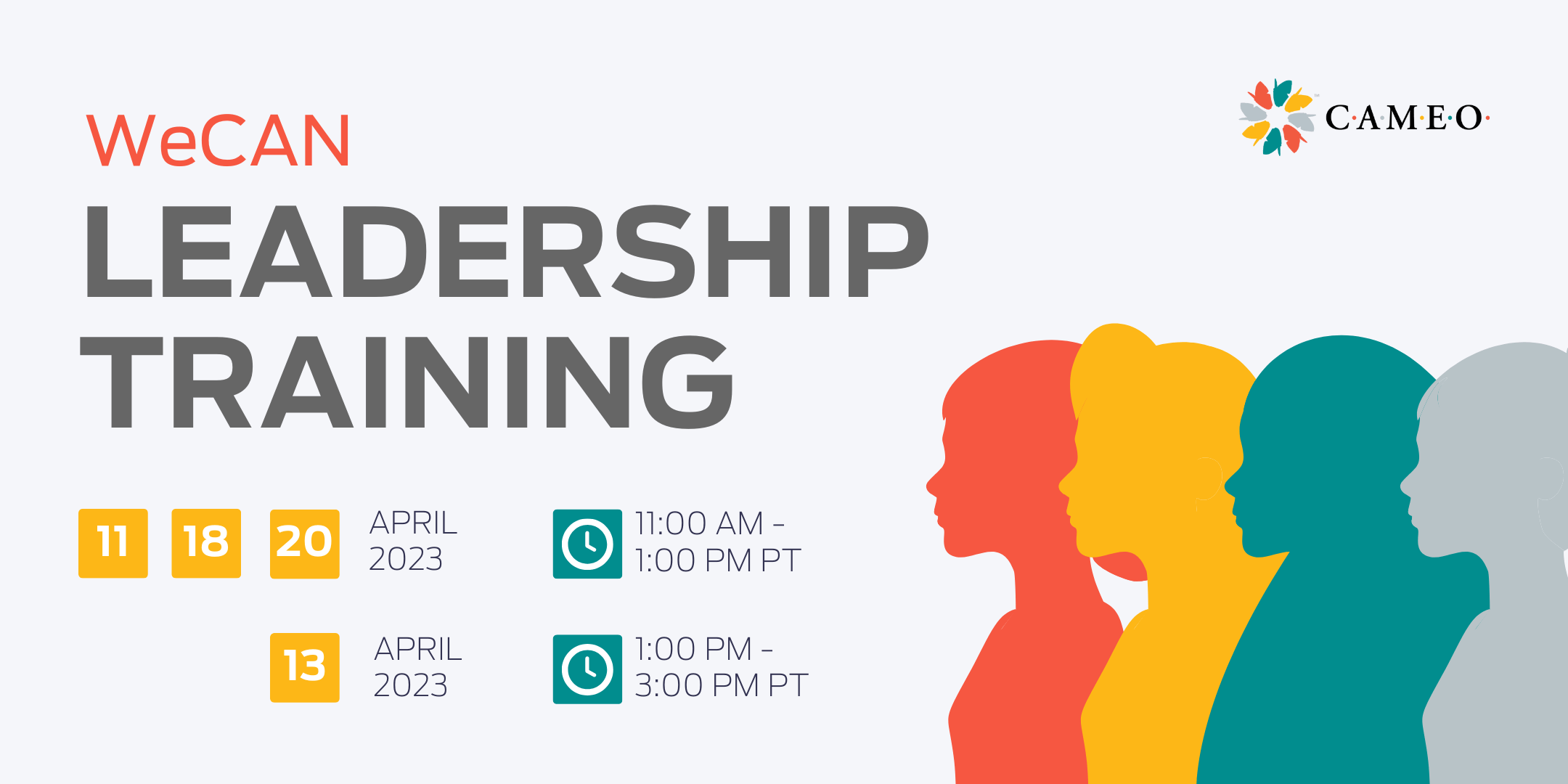 WeCAN Leadership Training CAMEO Events