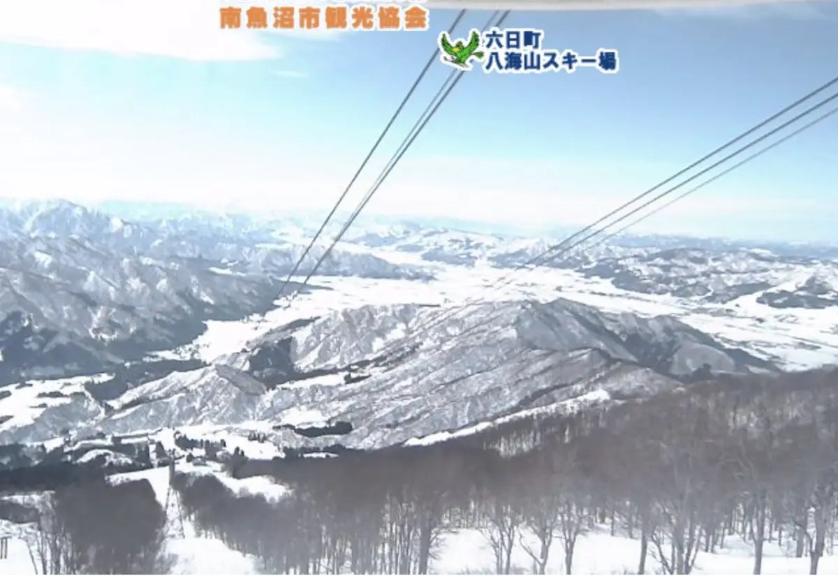 六日町 八海山スキー場 ライブカメラと雨雲レーダー/新潟県南魚沼市 ライブカメラ検索マップ