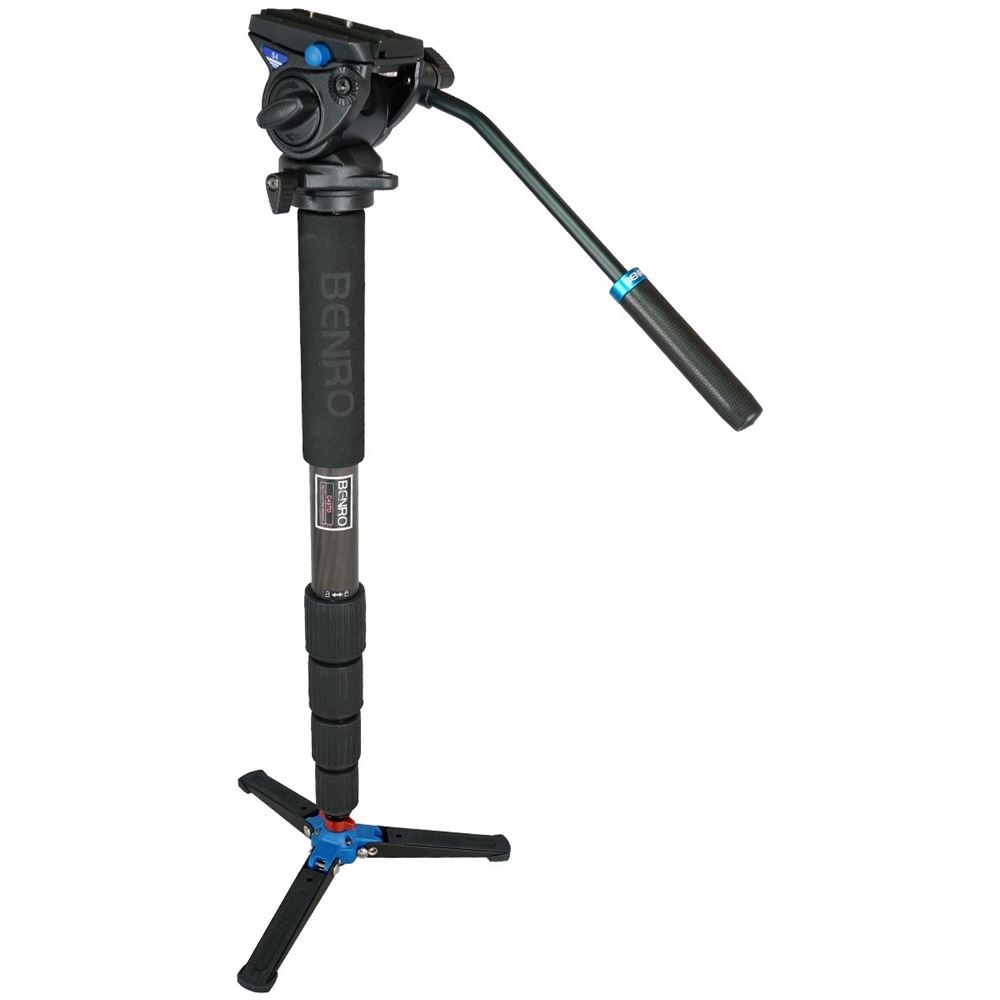 חצובת וידאו תעשייתי בנרו Benro Carbon Monopod C49TDS4 with S4 Video