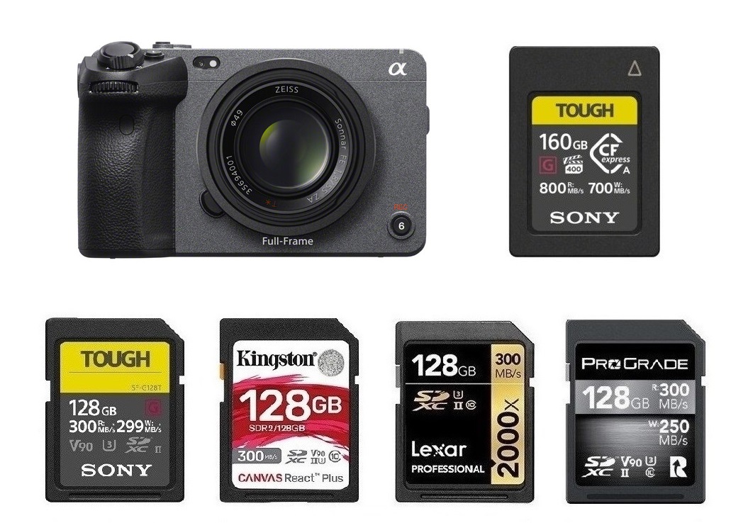 Best Memory Cards for Sony FX3 Camera Ears