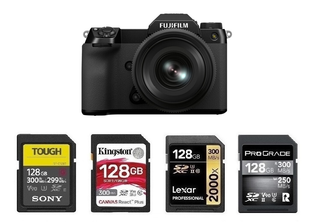 Best Memory Cards for Fujifilm GFX 50S II Camera Ears
