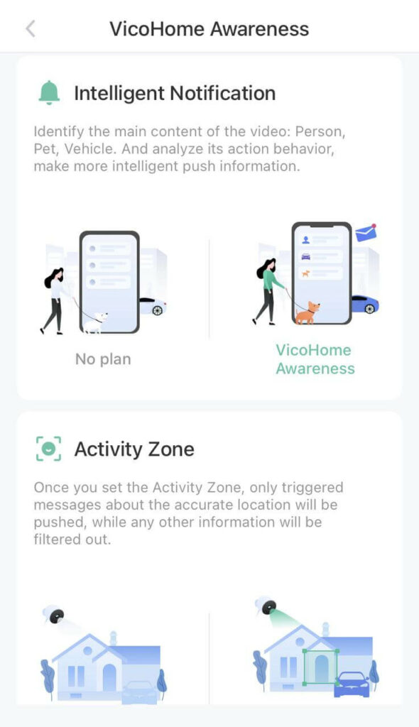 VicoHome camera motion detection and notifications FAQ - Camera Techy