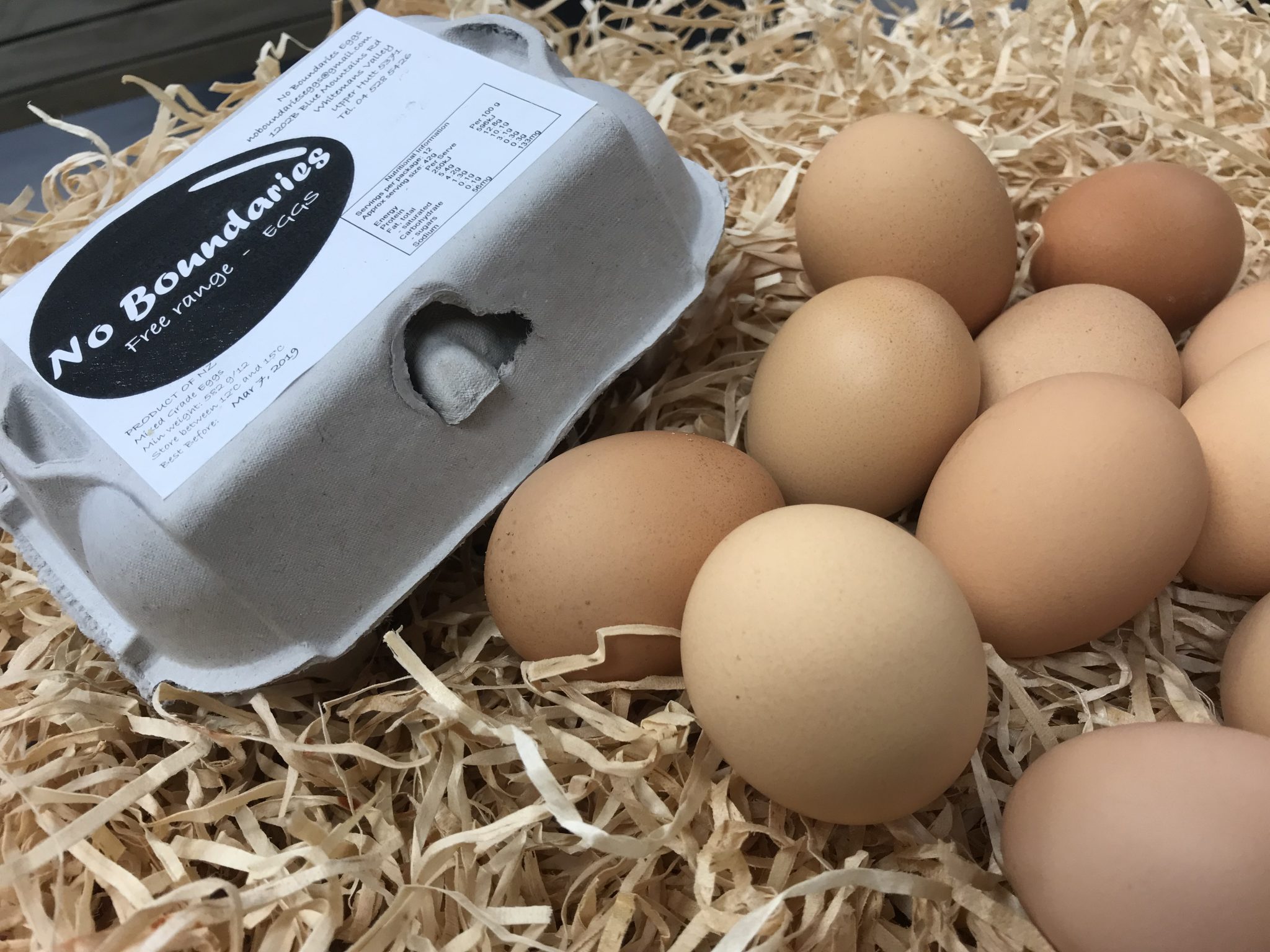 Free Range 'No Boundaries' Eggs 6 pack Cameron Harrison
