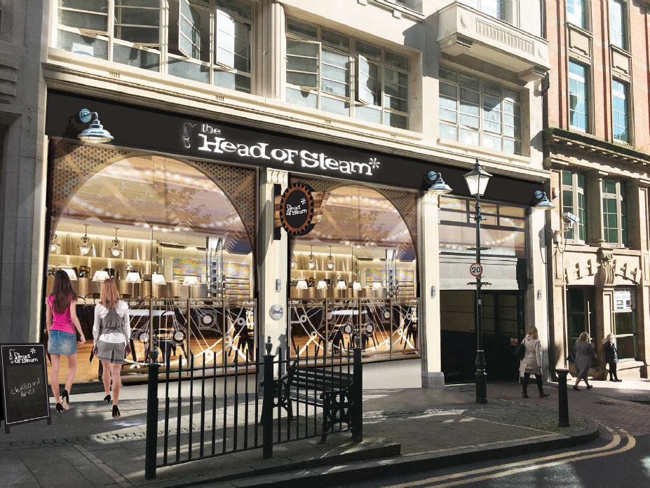 Head of Steam pulling into Birmingham Camerons Brewery