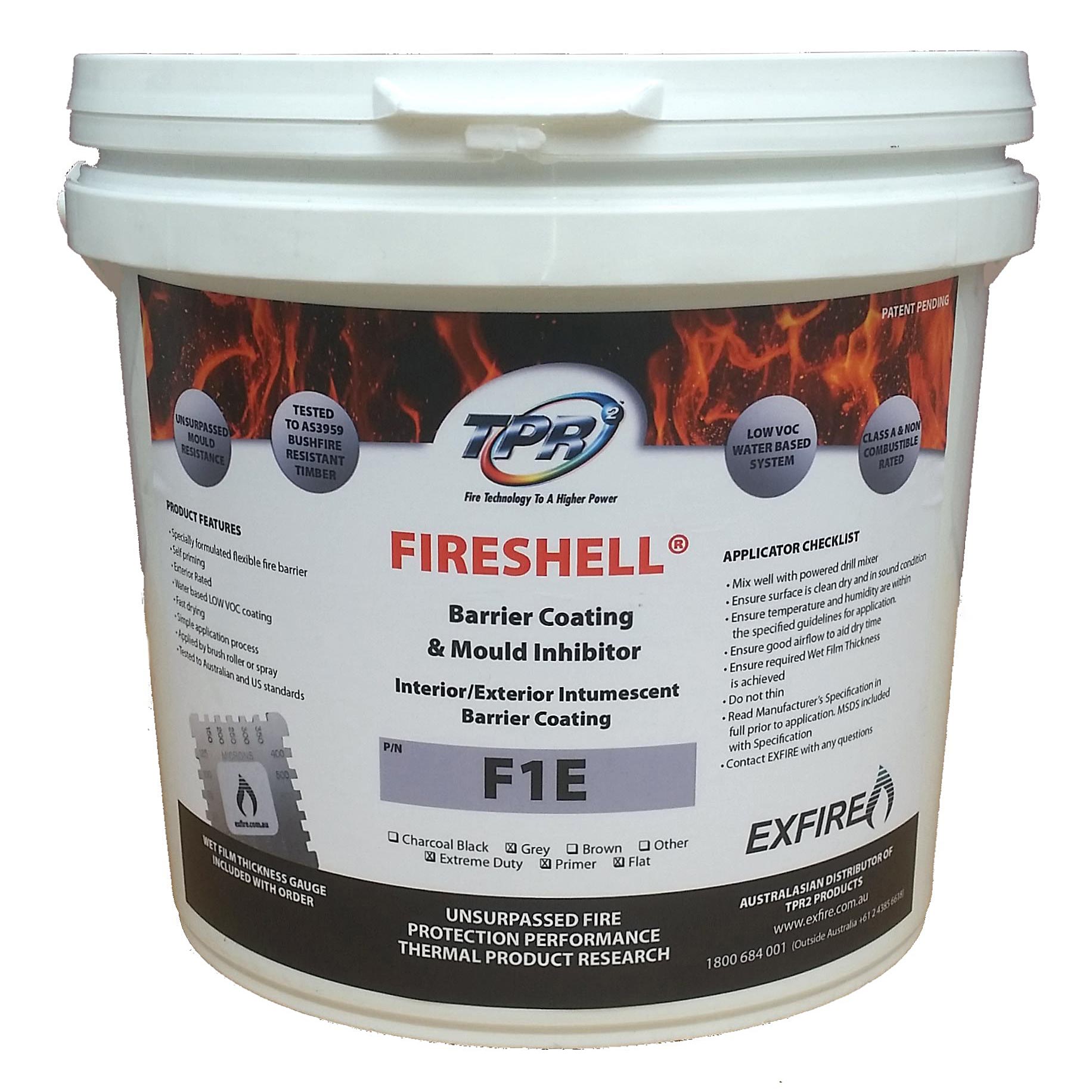FIRESHELL® F1E 15L Grey Camerons H Hardware
