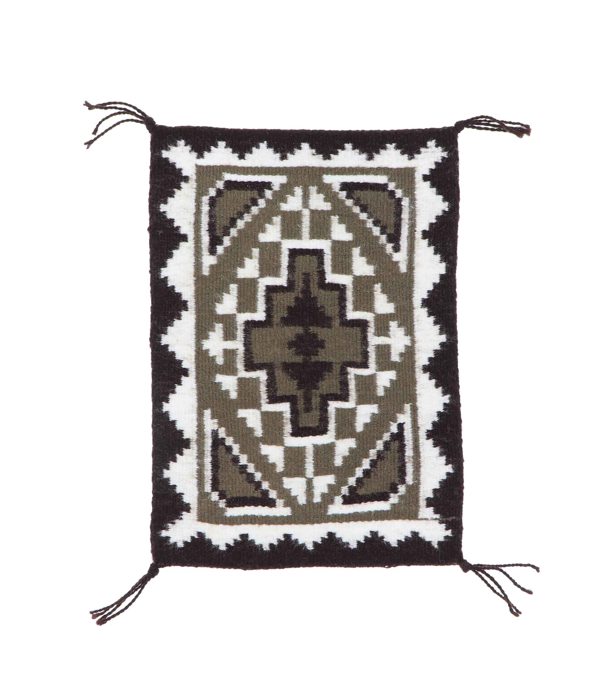 Miniature Two Grey Hills Rug Cameron Trading Post