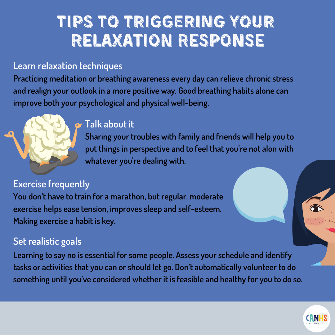 TIPS TO TRIGGERING YOUR RELAXATION RESPONSE ? CAMHS Professionals