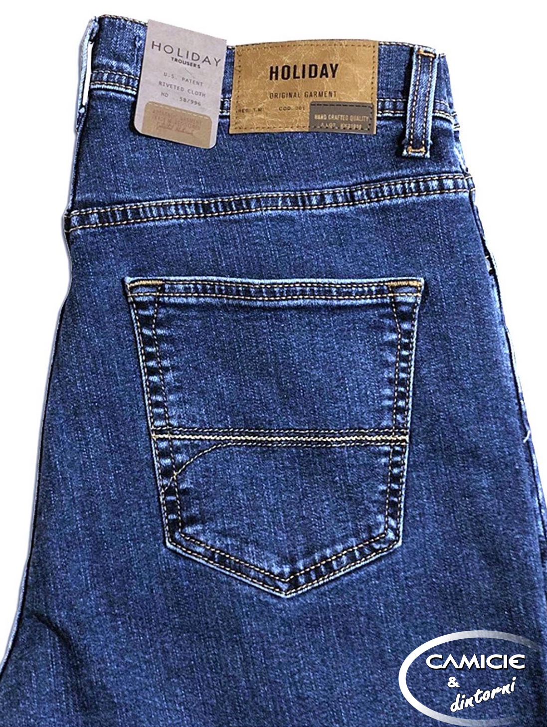 Pantalone HOLIDAY JEANS mod. Micron cotone elasticizzato MADE IN ITALY  (Autunno/Inverno) - CAMICIE \u0026 dintorni
