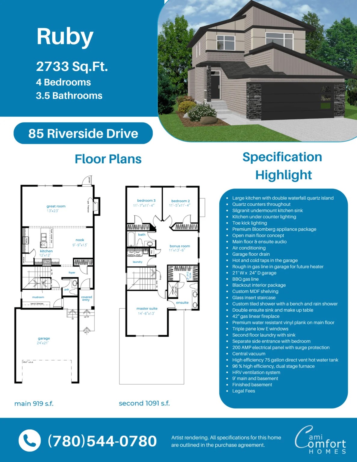 Ruby X 85 Riverside Cami Comfort Homes