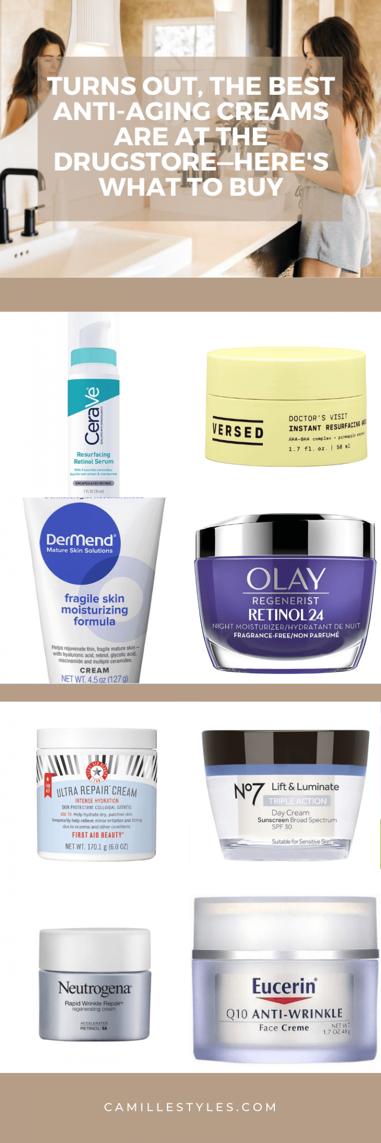 The 13 Best Drugstore Anti-Aging Creams, According To An Expert