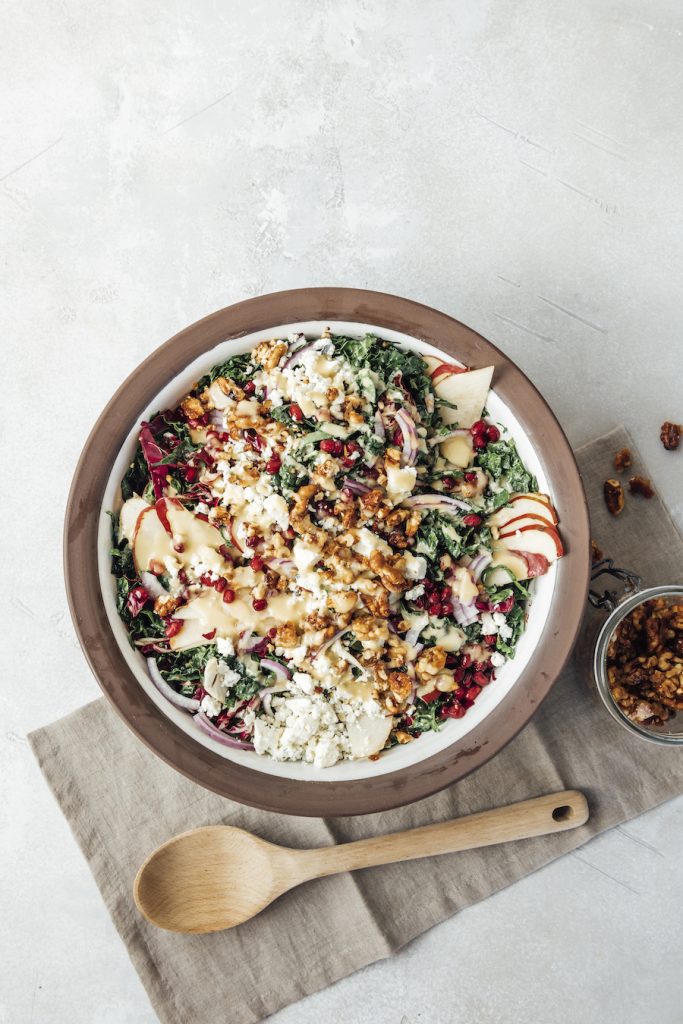 Chopped Kale Salad with Mustard-Shallot Vinaigrette