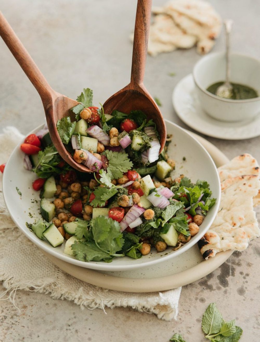 Cumin chickpea salad recipe.