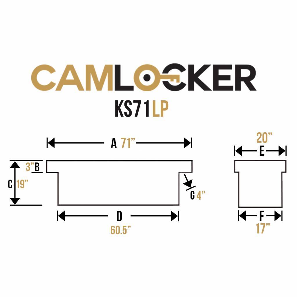 CamLocker KS71LP 71in Crossover Truck Tool Box