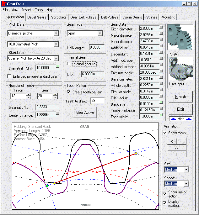 Creating a Spur Gear