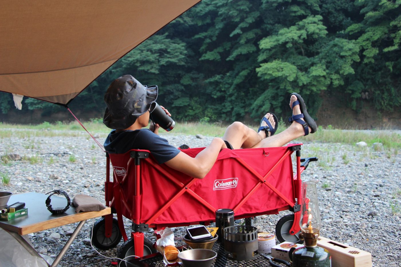 【レビュー】キャンプ道具運びはこれ！コールマン アウトドアワゴンはソロからファミリーまで使えます。 キャンプ初心者向け総合情報ブログ