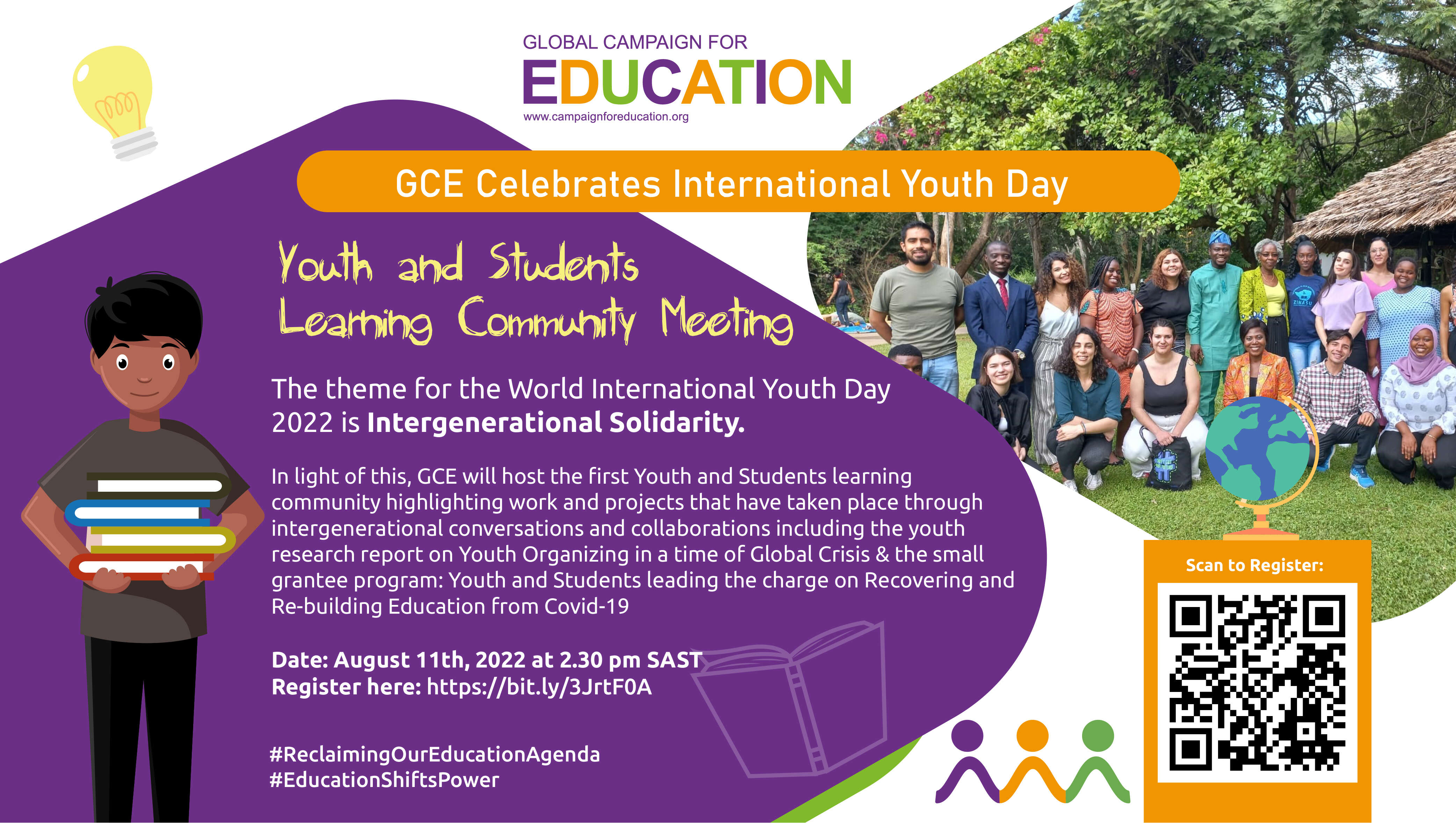 GCE Celebrates International Youth Day Global Campaign for Education