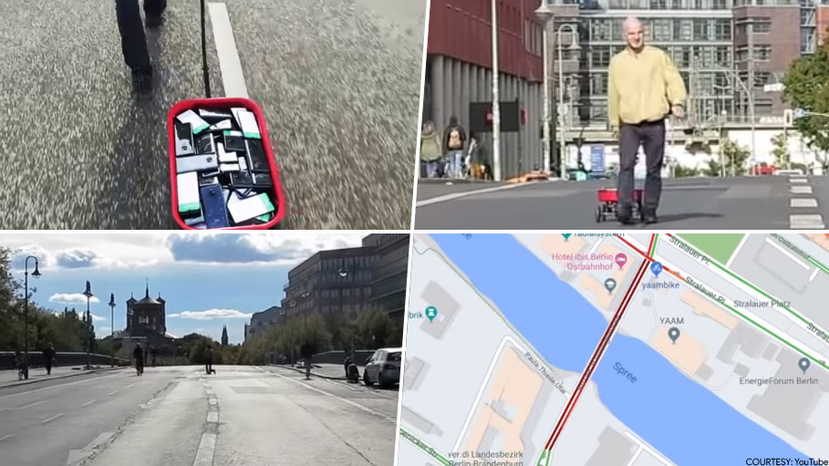 Google Maps Hacks By Simon Weckert Simon Weckert Used Phones to Fake a Google Maps Google Maps Hack