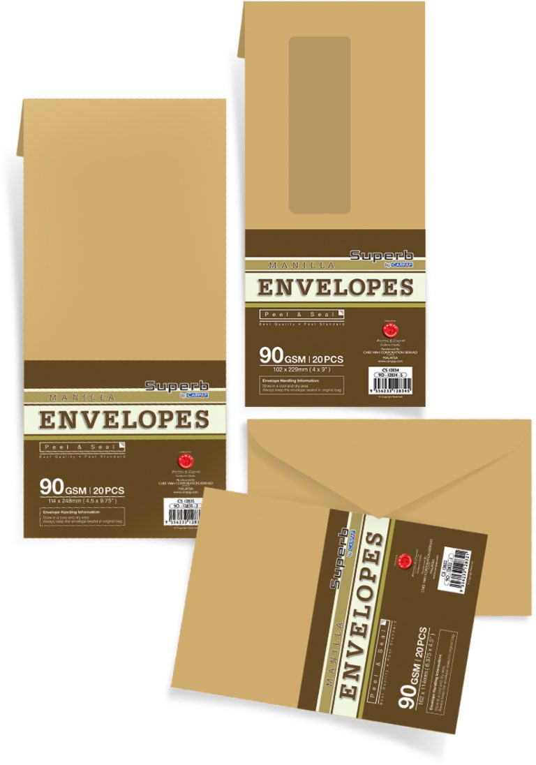 Manila Envelopes With Assorted Size Campap
