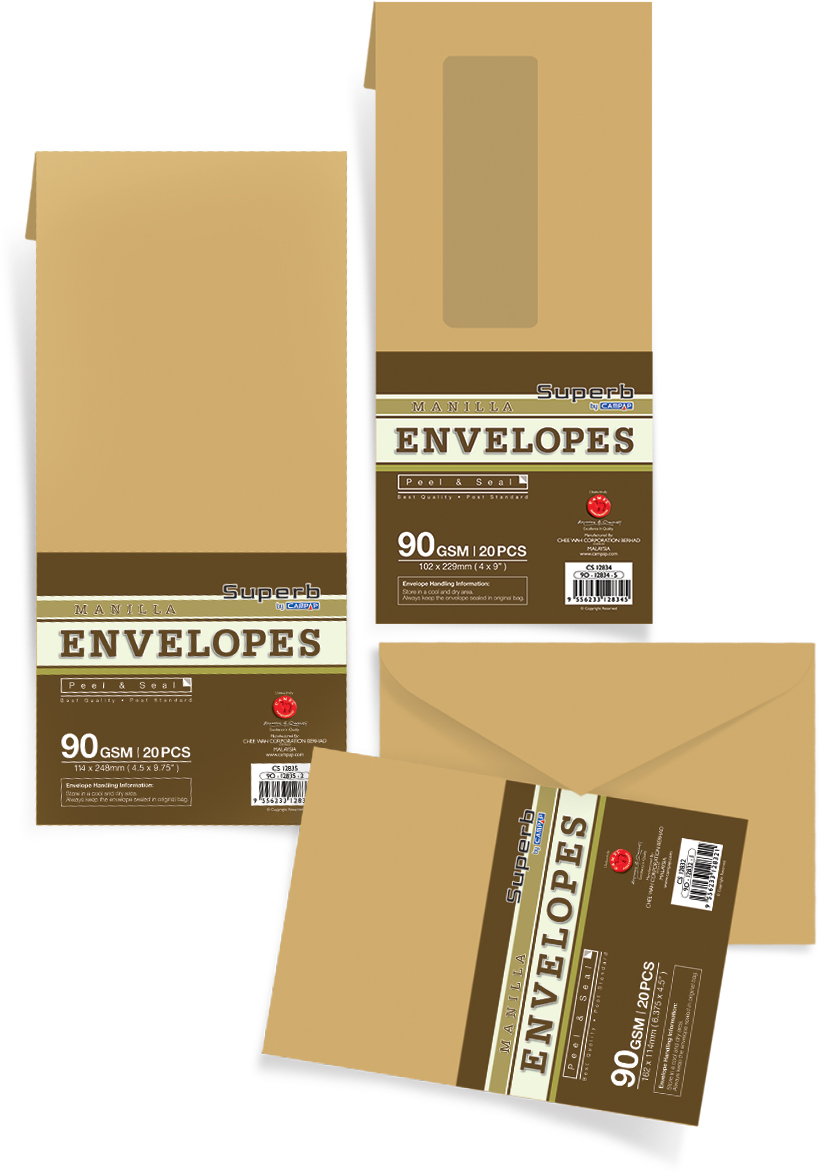 Manila Envelopes With Assorted Size Campap