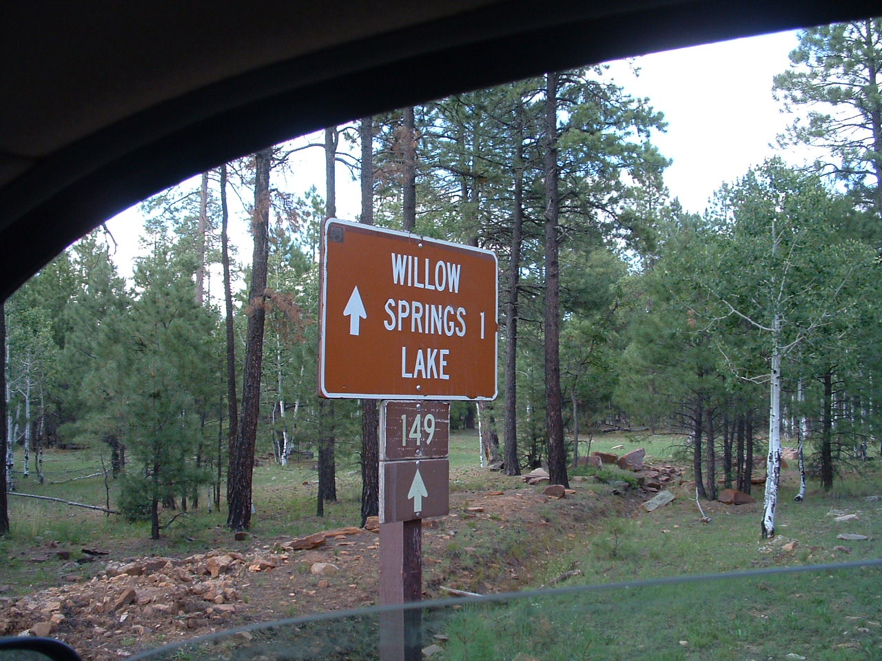 Sinkhole Campground Willow Springs Lake Camp Arizona